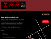 Tablet Screenshot of eastmidlandsmusic.com